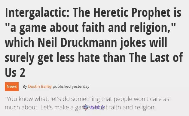 顽皮狗尼尔:新作不会像TLOU2那样招人恨 顽皮狗尼尔:新作不会像TLOU2那样招人恨