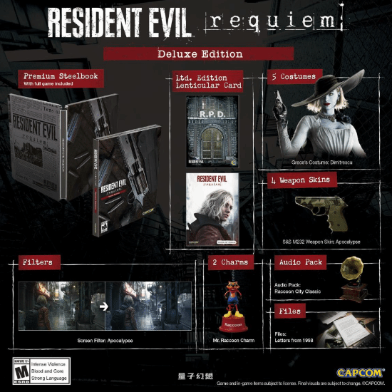 《生化9》豪华版新内容泄露!剧情DLC、还有萝丝玛丽 《生化9》豪华版新内容泄露!剧情DLC、还有萝丝玛丽