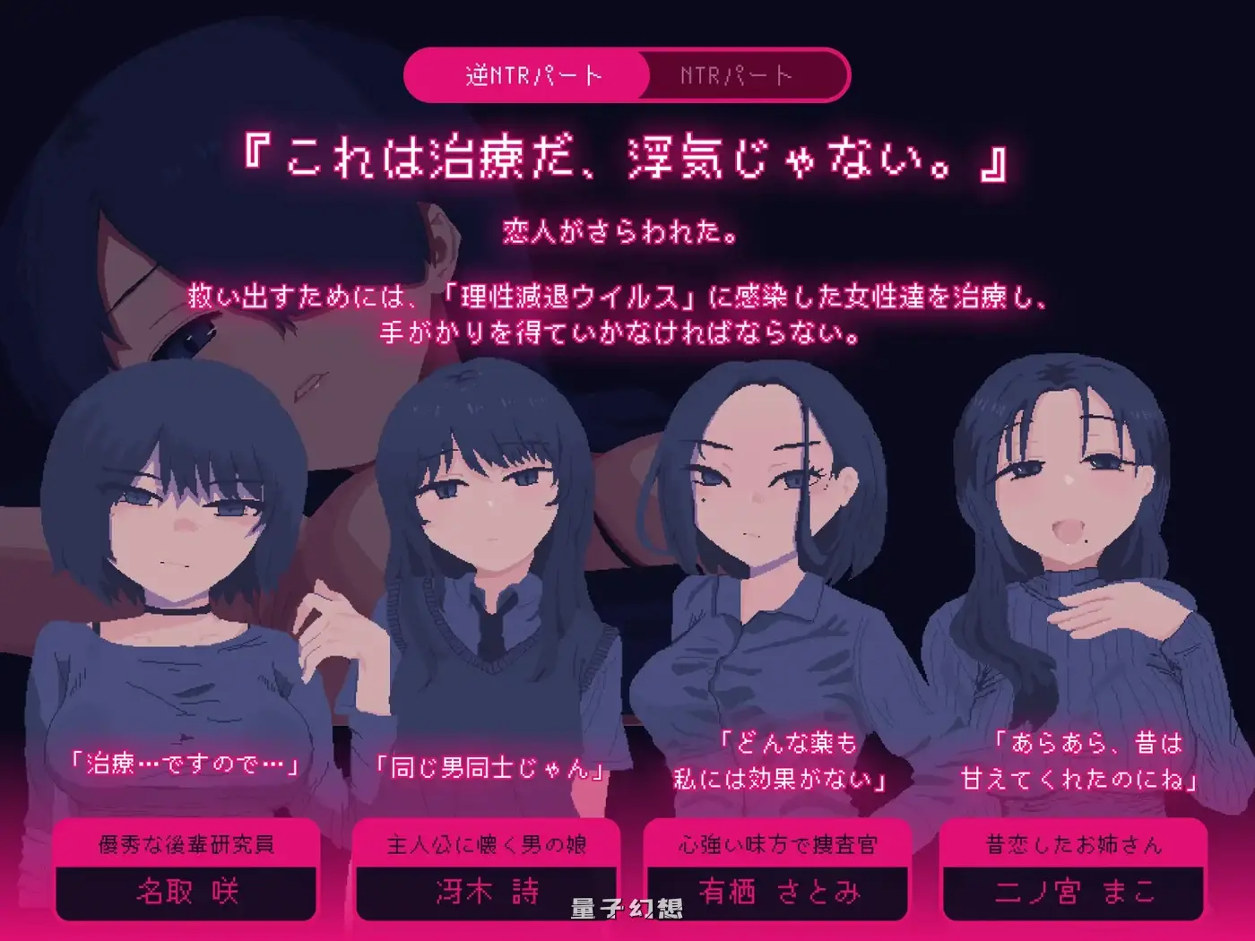 新作[冒险/SLG] NTRdemic〜我将抵抗一切诱惑，把她救出来〜 AI汉化版 [1.0G]