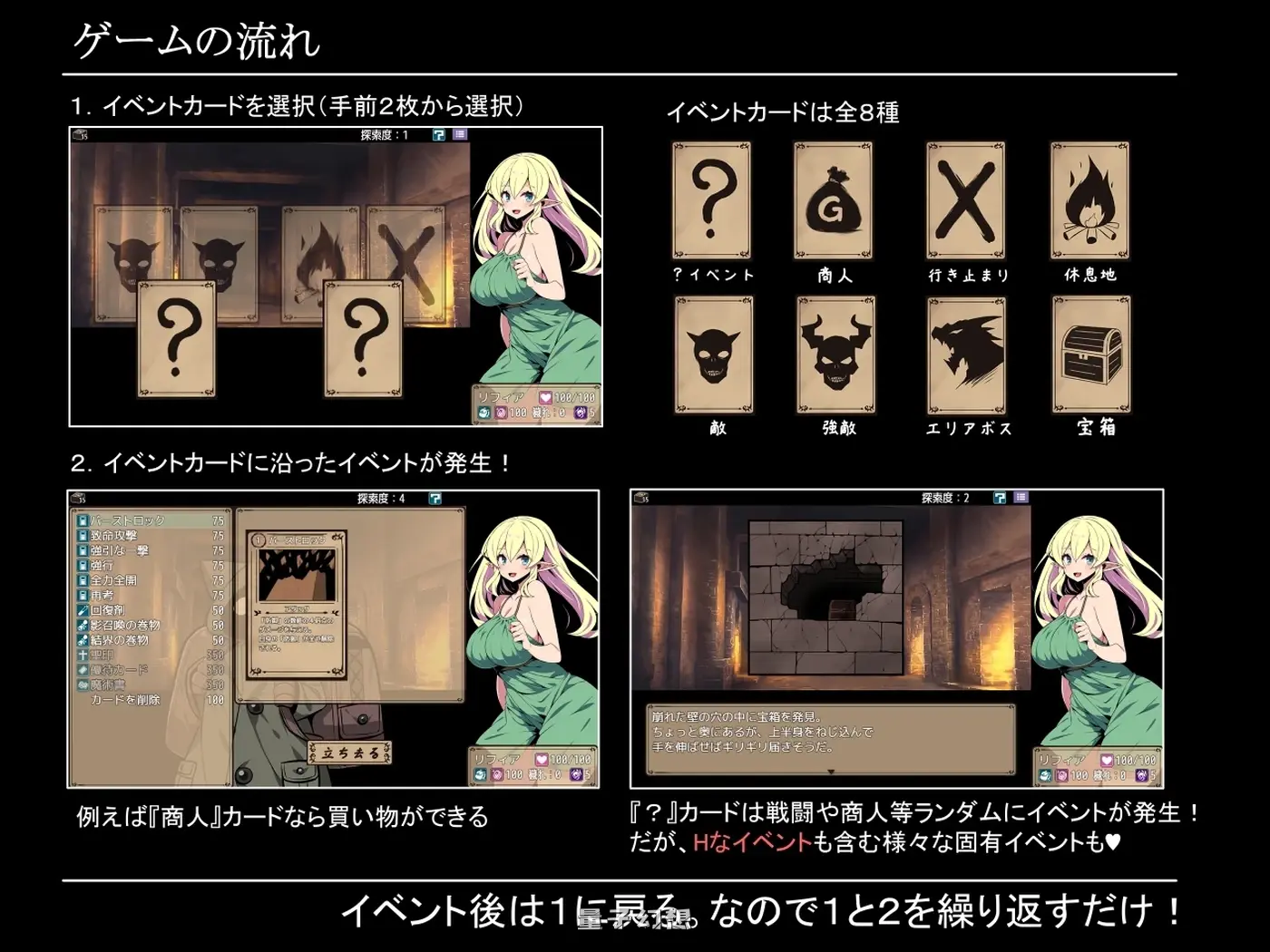 新作[探索/RPG] 精灵族少女莉菲雅与梦幻之迷宫  Steam官中步兵版 [570M]