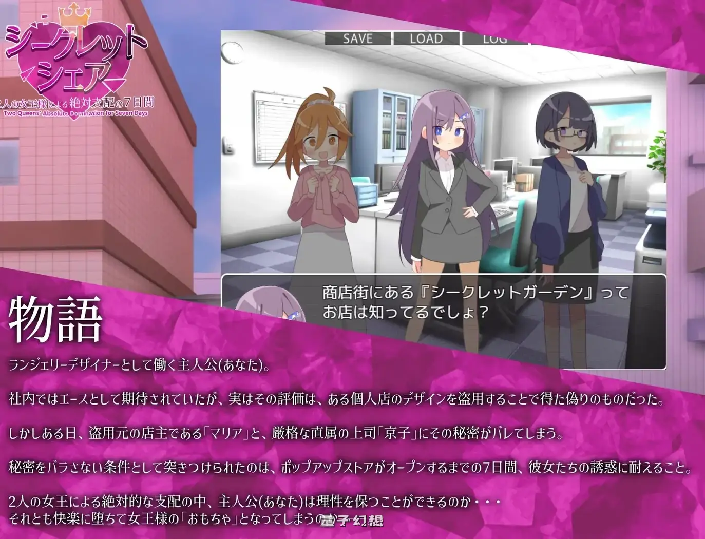 新作[探索/SLG] 秘密共享～两位女王的绝对支配的7天〜 AI汉化版 [910M]